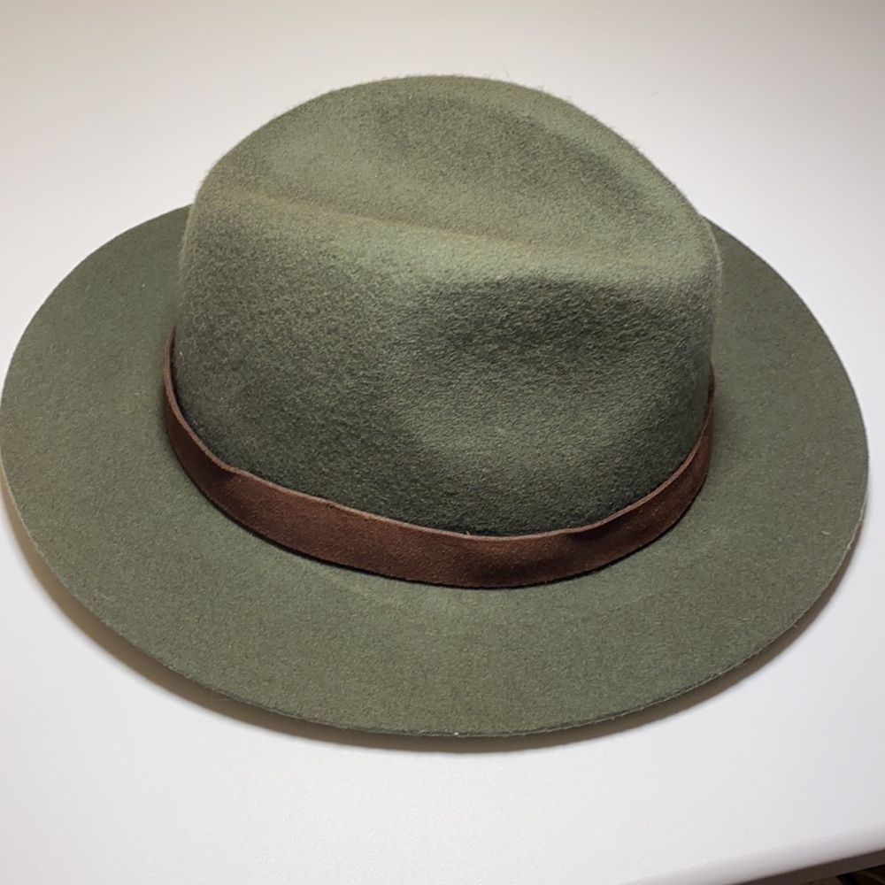 Unisex Fedora Olive - Limited Edition - Yellow 108 - 100% Salvaged Wool Hat